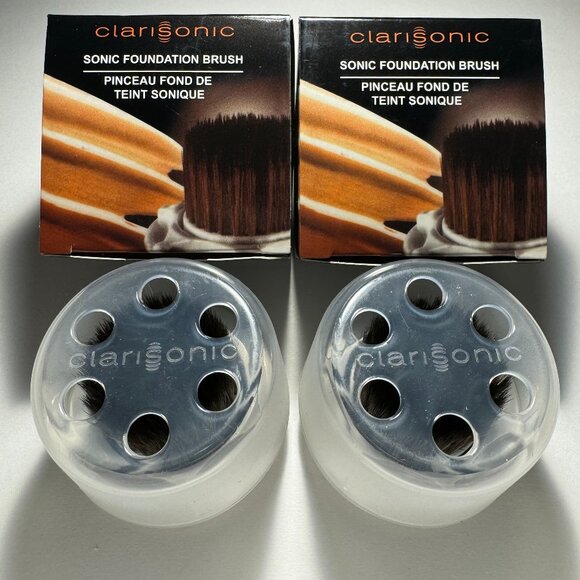 Clarisonic Sonic Foundation Makeup Brush Head 2 PACK - Picture 3 of 4